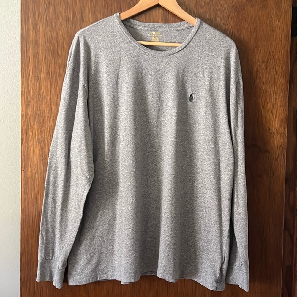 Polo by Ralph Lauren Men's Gray Long Sleeve T-Shirt